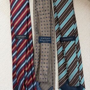 Canali Silk Ties in Red, Beige, and Brown $15 each
And brioni tie